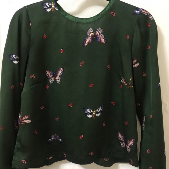 Cute Stradivarius green top size S - Picture 5 of 5
